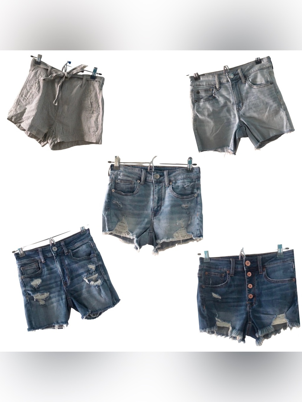 American Eagle High Rise Shorts Bundle of 5, great condition US2
